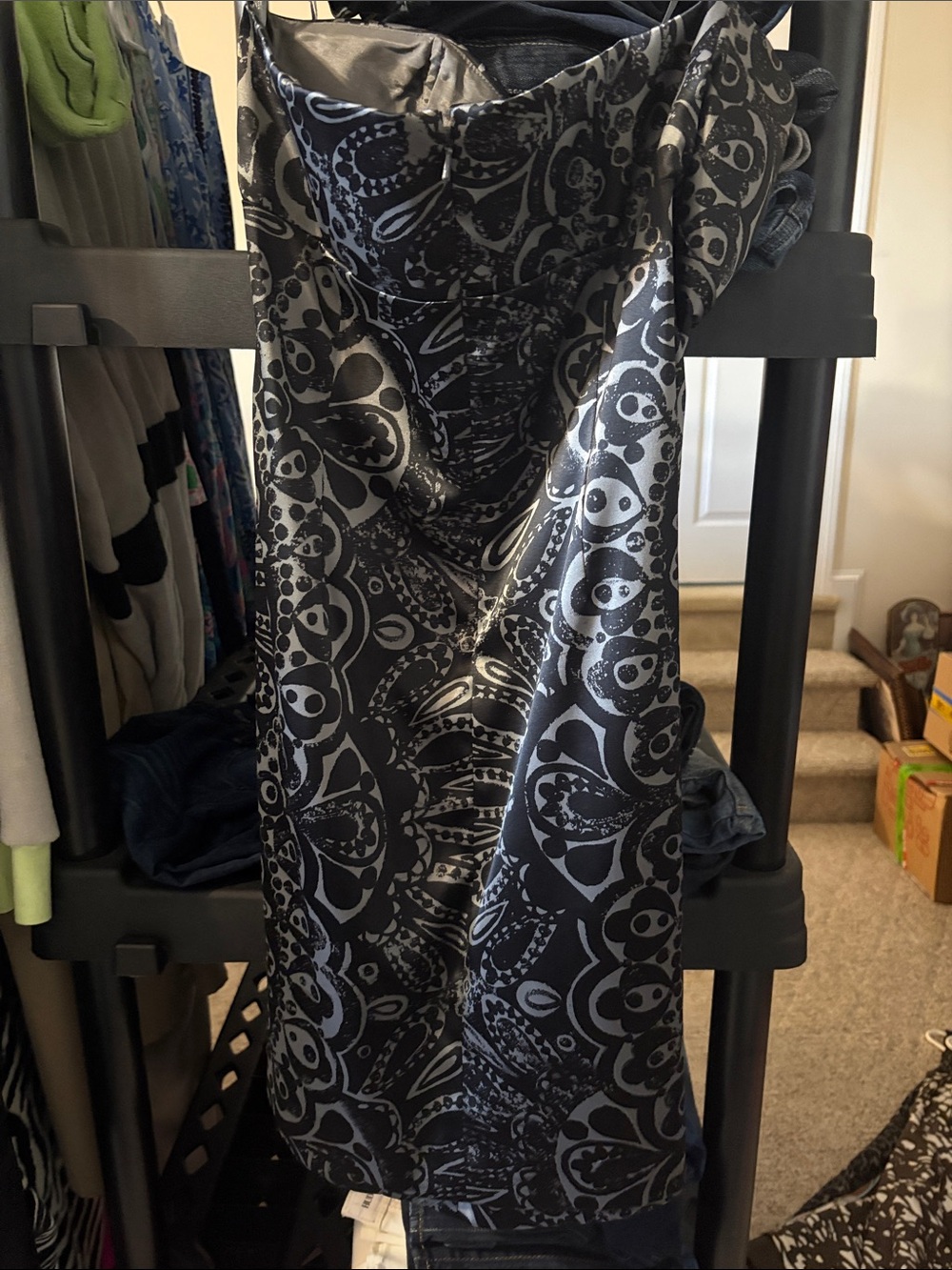 Y2K max and Cleo Strapless Ruched Printed Mini Dress Punk Rock‎ - Picture 5 of 5